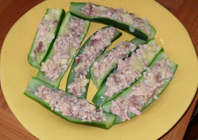 Zucchine ripiene al tonno (6 blocchi)