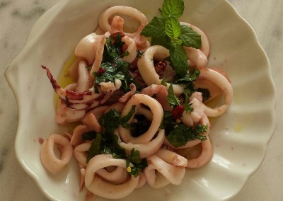 Calamari al profumo di menta